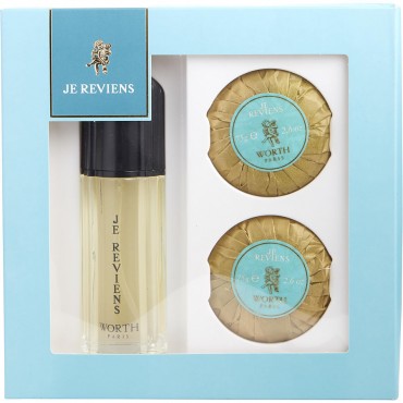 JE REVIENS by Worth (WOMEN) - EDT SPRAY 1.7 OZ & PERFUMED SOAP 2 X 2.6 OZ