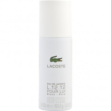 LACOSTE L.12.12 BLANC by Lacoste (MEN) - PURE DEODORANT SPRAY 3.6 OZ
