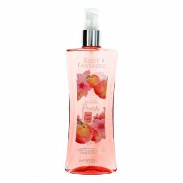 Sugar Peach by Body Fantasies, 8 oz Fragrance Body Spray for Women